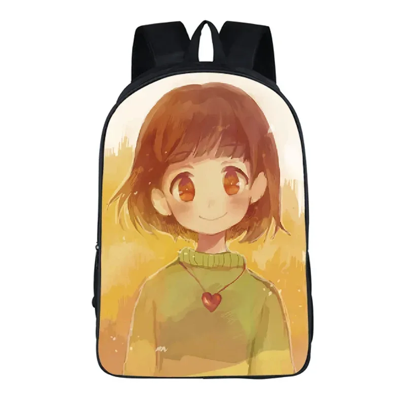 undertale dessin animé sac à dos sac d'école 40 cm/15.7 pouces sac à dos livre sacs ordinateur sac à dos pour garçon fille meilleur cadeau