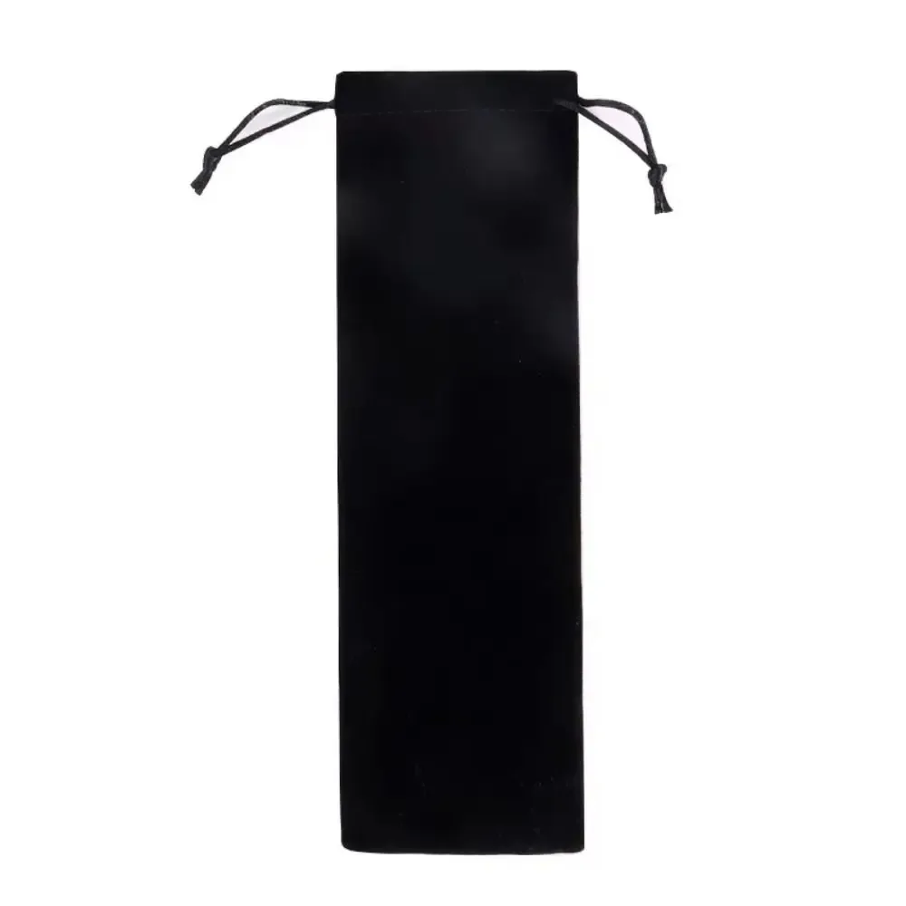 sac de rangement portable en coton et lin avec cordon de serrage, anti-poussière, pour pailles, pochette à cordon pour la maison
