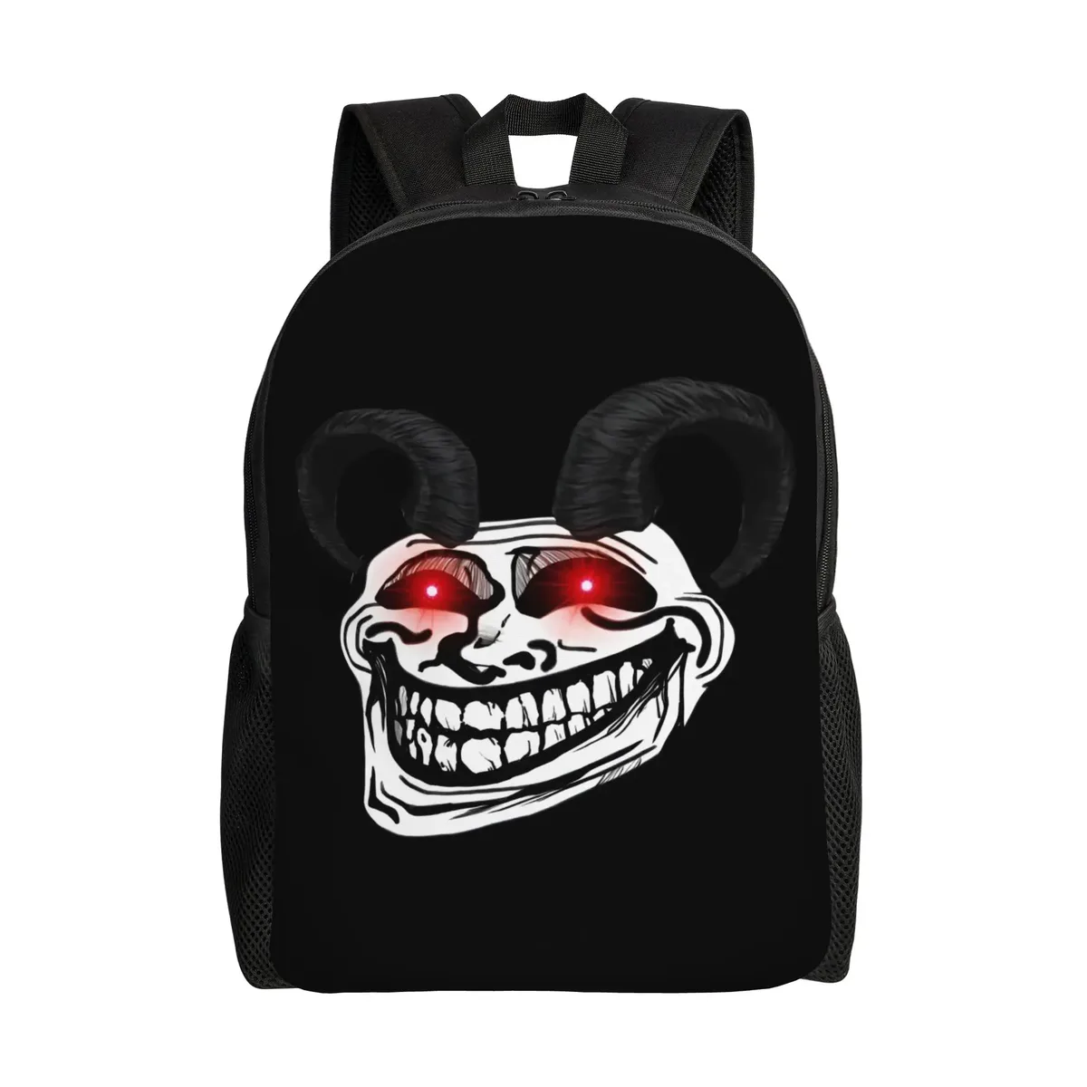 trollface sacs à dos amusants pour hommes et femmes, sac à livres basique pour l'université, l'école, sacs manga