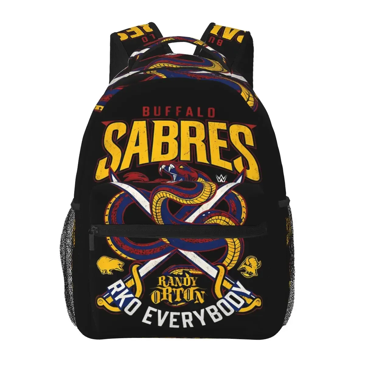 rko everybody distressed randy orton sac à dos graphique pour étudiants, sac d'école, sac à dos de randonnée pour hommes et femmes, sac à bandoulière