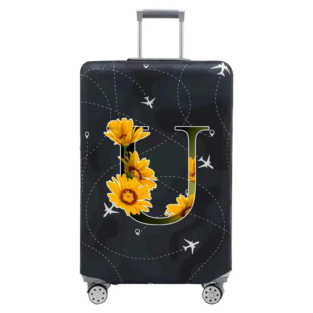housse de protection pour bagages, accessoires de voyage, anti-poussière et résistante à l'usure, série letter, 18-32 pouces
