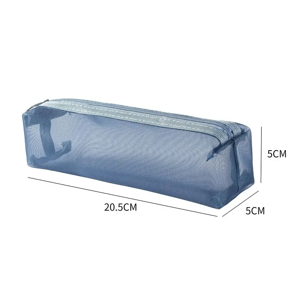 trousse de maquillage en maille transparente de grande capacité, porte-monnaie, sac à pinceaux cosmétiques, nouveau