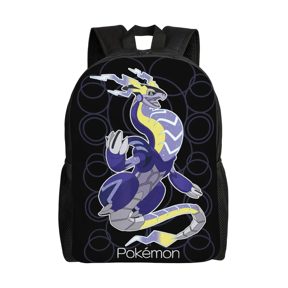 sacs à dos pokemon lucario type fighting steel poster daypack mochila office work sac à dos à fermeture éclair