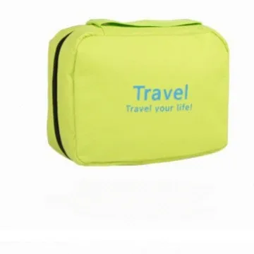 sac de toilette de voyage suspendu pour femmes, grande capacité, imperméable, organiseur de maquillage, sac de rangement de voyage pliable et portable