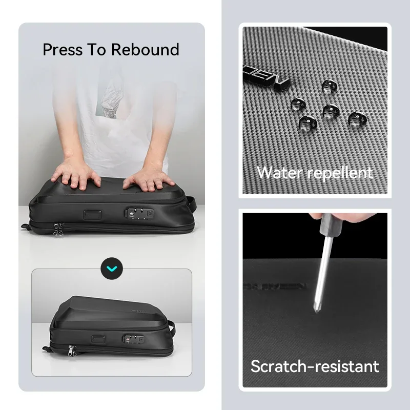 sac à dos antivol pour les trajets quotidiens mark ryden, serrure tsa, design multi-poches pour ordinateur portable, tablette et gadgets technologiques