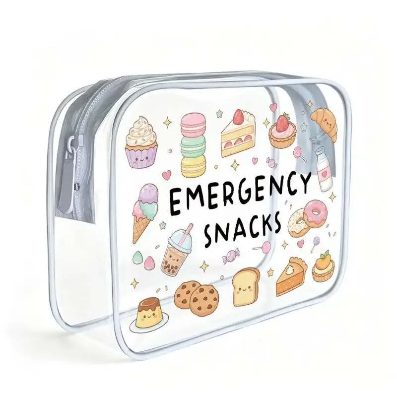 sac à cosmétiques transparent en pvc, sac de toilette portable étanche avec fermeture éclair, organisateur de toilette pour voyage, affaires, rangement quotidien du maquillage