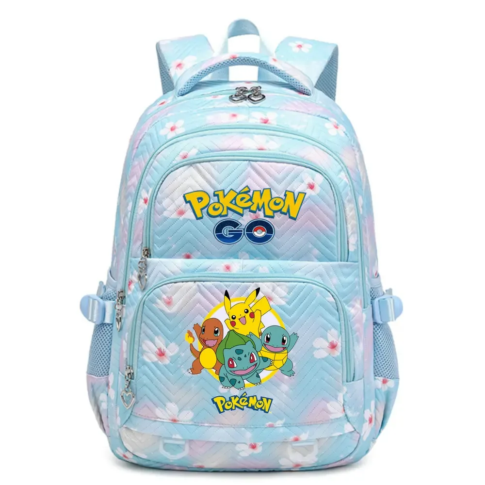 sac à dos pokemon pikachu de grande capacité pour filles, sac de voyage quotidien, sac à bandoulière pour femmes, 4 couleurs