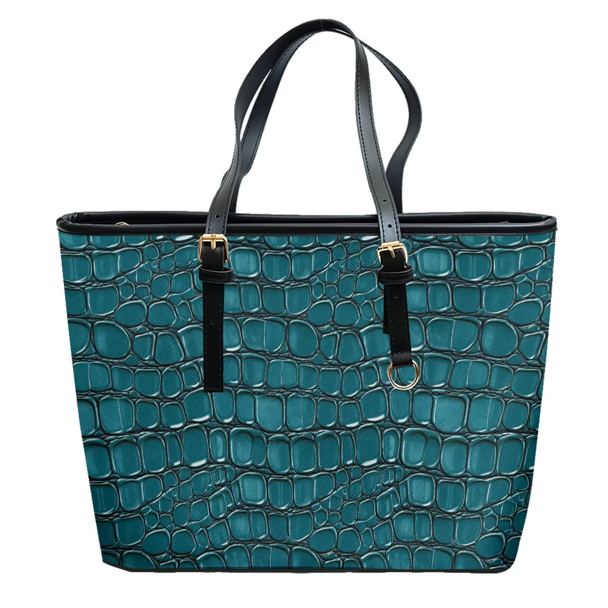 sac à bandoulière en cuir pvc oxford imprimé géométrique, fourre-tout léger à fermeture éclair, minimaliste, usage quotidien, sac à main convertible pour le travail et le week-end