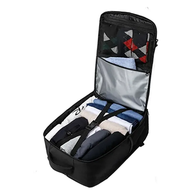 sac à dos de voyage d'affaires pour hommes, grande capacité, sac étanche pour ordinateur portable, multifonctionnel, antivol, sac à livres pour collège et école, noir