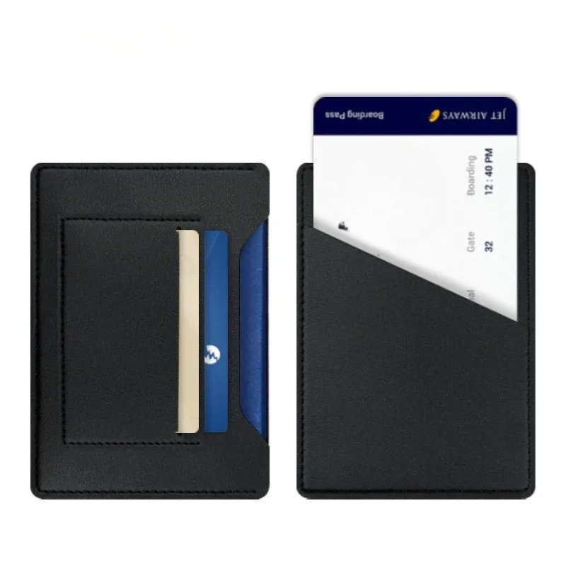 étui de protection pour passeport tendance, couleur unie, porte-passeport de voyage, portefeuille cadeau, étui pour cartes en cuir pu, sac de rangement unisexe