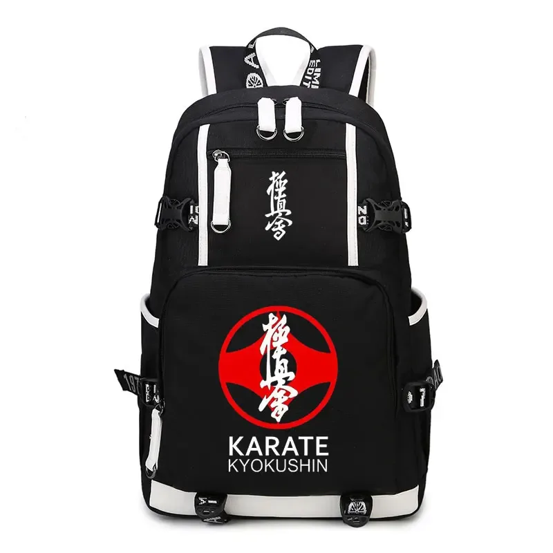 kyokushin-sac à dos de karaté, cartable wukong, oxford fashion, sacoche décontractée à fermeture éclair pour ordinateur portable, étudiant, anime, nouvelle collection