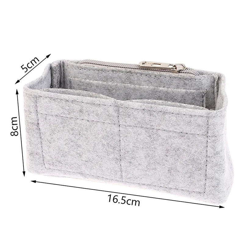 pochette intérieure en feutre pour sac à main, mini sac de rangement, doublure, insert de sac à main, vessie