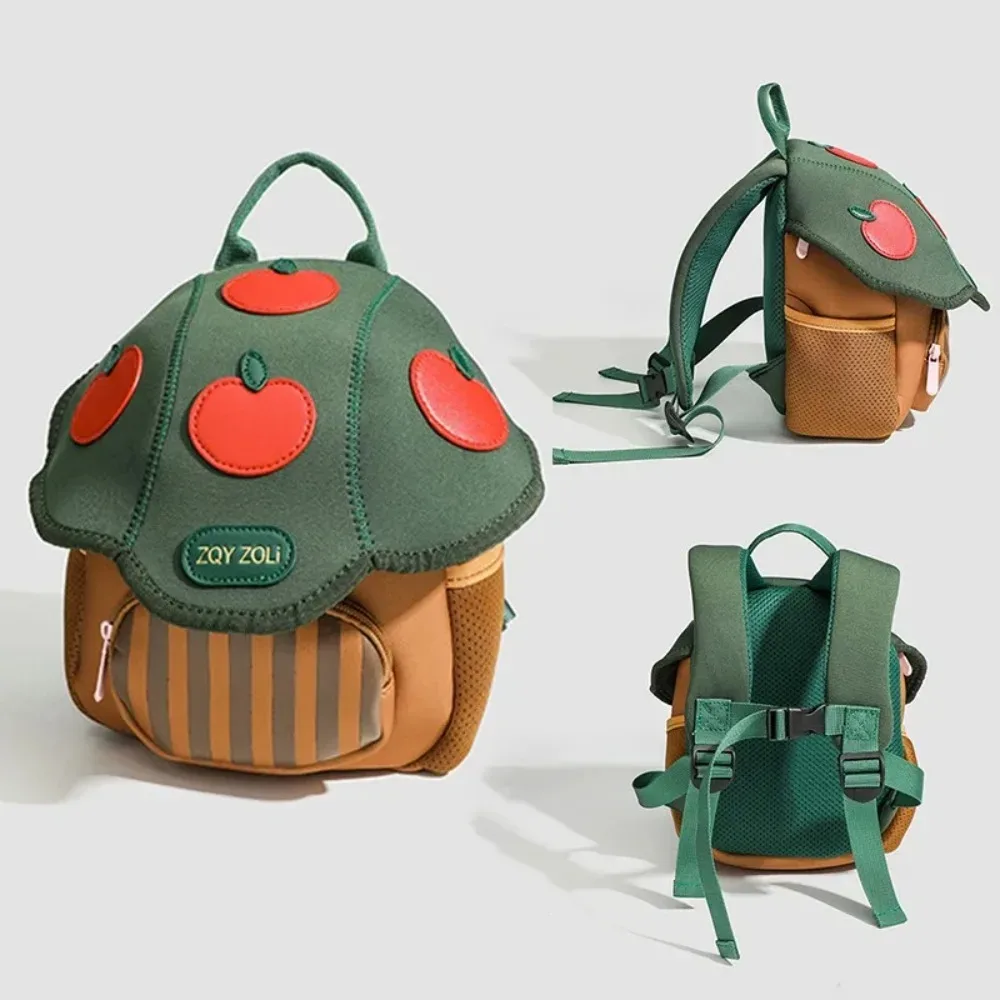 mini sac à dos mignon en forme de champignon pour enfants, nouveaux sacs à dos de bébé de dessin animé pour hommes et femmes
