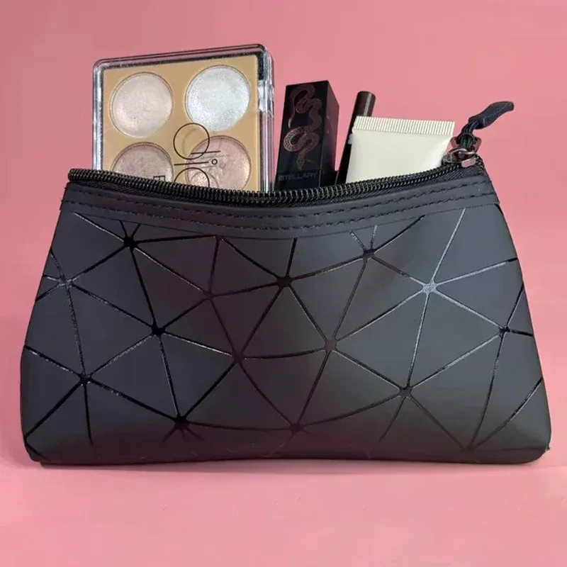 Sac de rangement pour cosmétiques simple et portable, motifs géométriques, organisateur de voyage