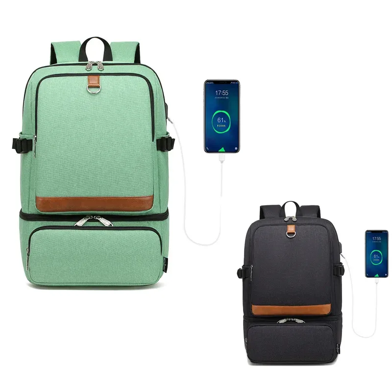 sac à dos isotherme noir pour ordinateur portable, sacs isothermes, compartiment usb, sacs à dos étanches, randonnée en plein air, sac à lunch isotherme, mode