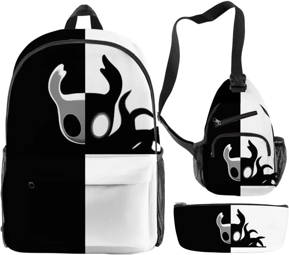 sac à dos hollow knight ensembles de trois pièces sacs à dos de voyage à la mode cadeaux personnalisés sacs de voyage sac de retour à l'école grande capacité