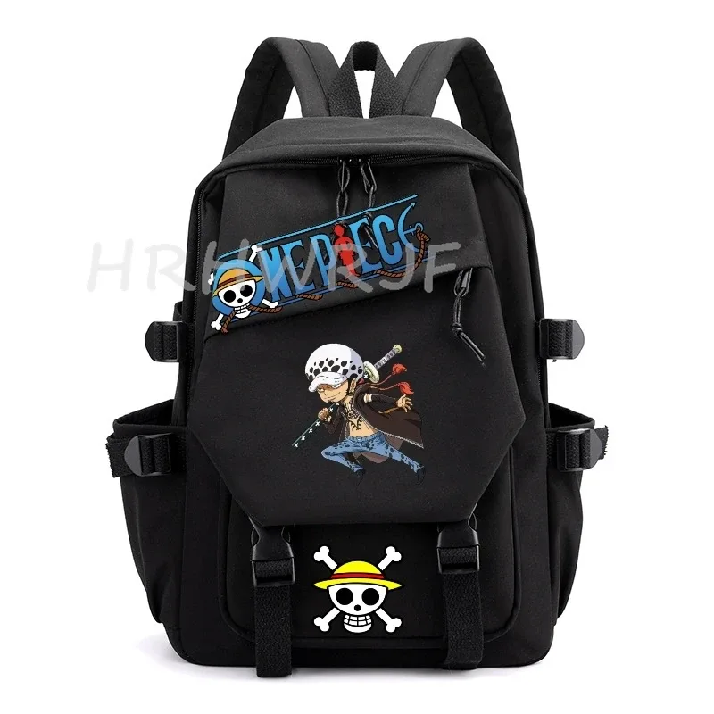 sac à dos anime one piece monkey d luffy, sac à dos d'université, sac à dos de voyage pour fille, sac à dos en nylon pour ordinateur portable, sacs d'école pour femmes et hommes