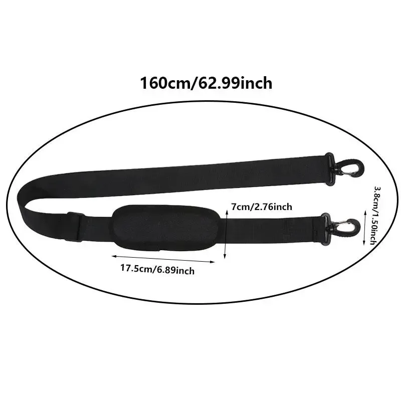 sangle d'épaule rembourrée pour ordinateur portable, remplacement avec crochets en nylon, sangle d'épaule pour sac à vêtements, sacs de sport, fourre-tout, sac de voyage pour guitare