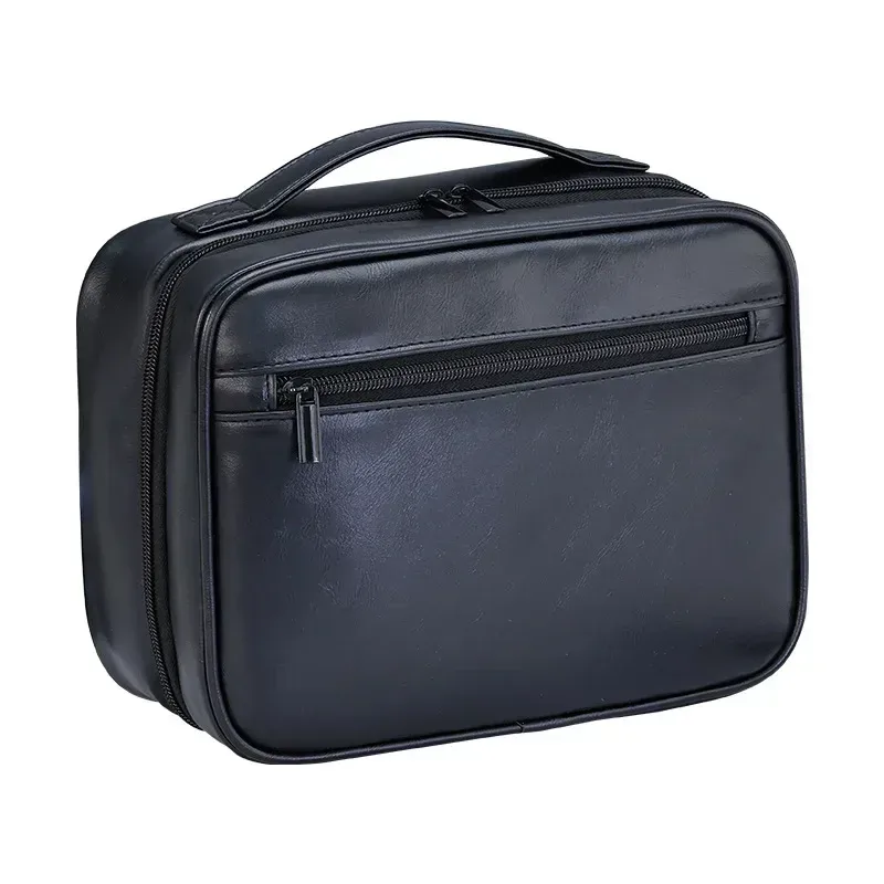 sacs à cosmétiques pour hommes, essentiels de voyage, organisateur de cosmétiques, sac de rangement suspendu pliable, sac de maquillage de luxe transparent et étanche