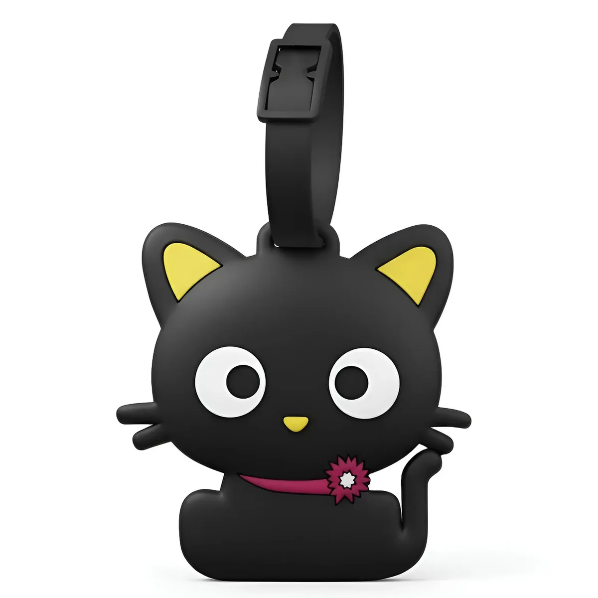 étiquette de bagage portable motif animaux mignons (chat, chien, dinosaure) pour identification de valise et étiquette d'embarquement