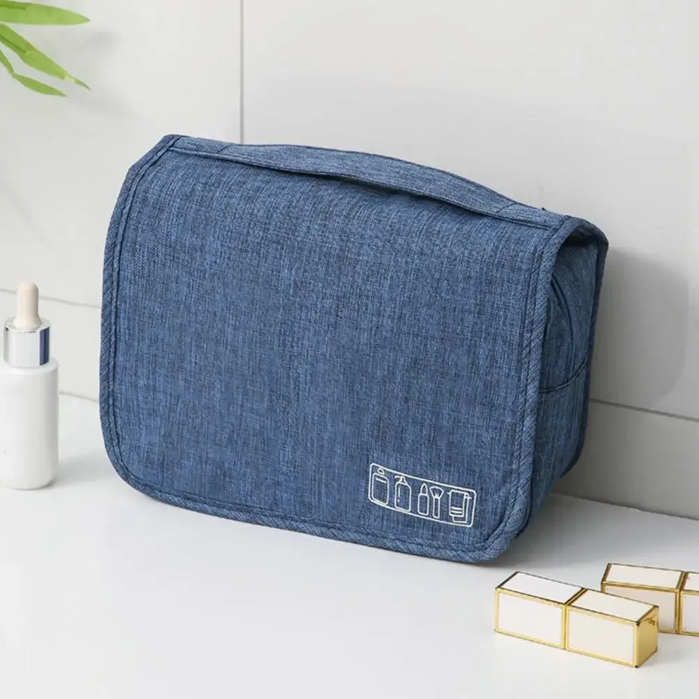 trousse de toilette suspendue en tissu oxford, grande capacité, multi-compartiments, organisateur de maquillage, sac de rangement de voyage