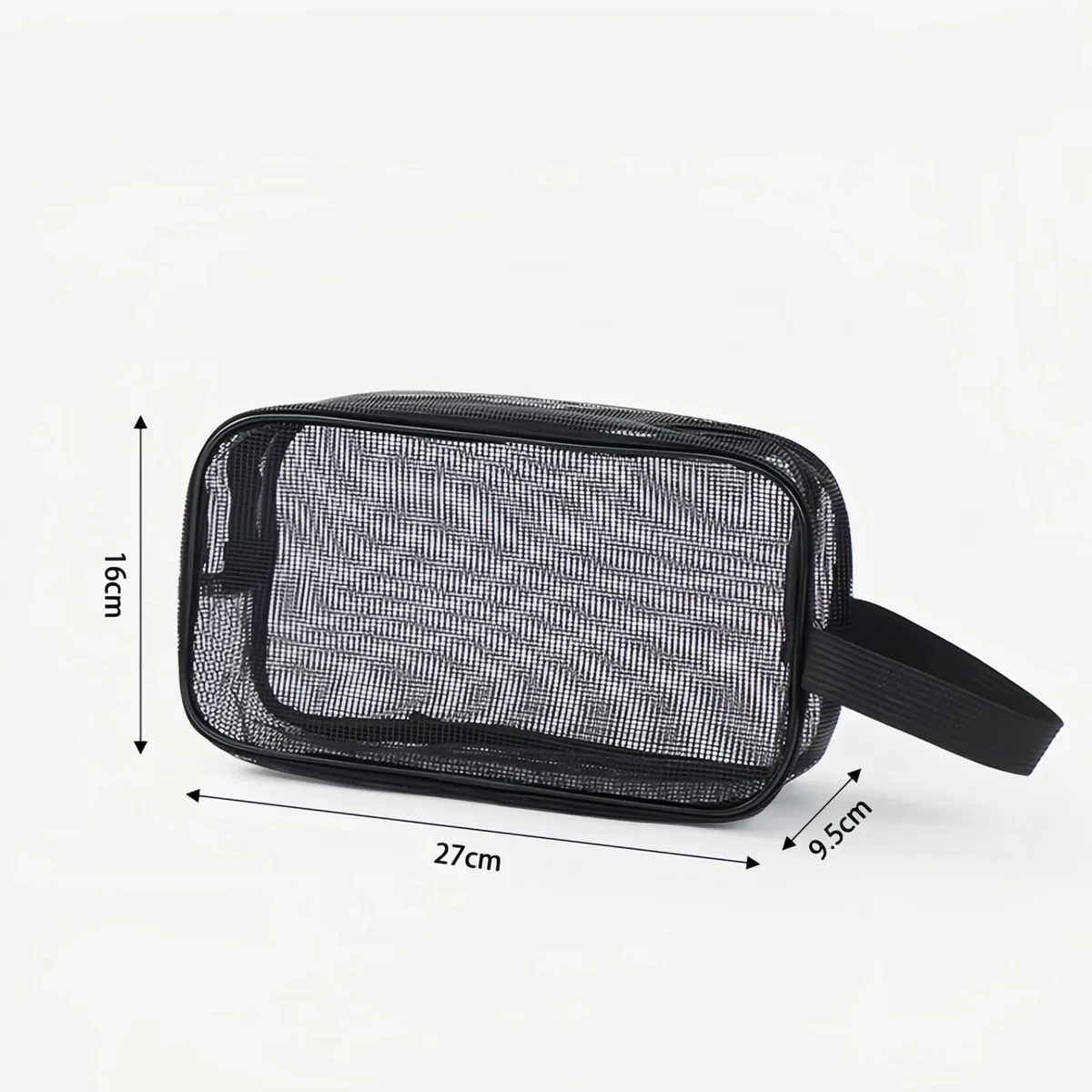 sac de rangement de douche en maille portable, grande capacité, sac de toilette pour salle de bain, organisateur de cosmétiques et articles divers pour les voyages et les sorties quotidiennes