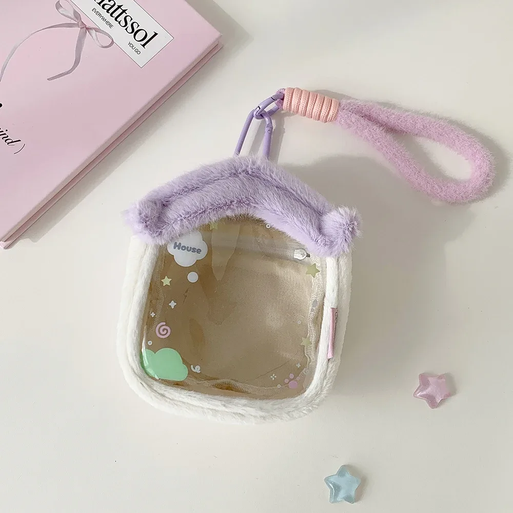 kawaii dessin animé maison modèle poupée sac de rangement sac à main mignon fille sac à bandoulière pendentif figure décoration sac portefeuille maquillage sac cadeau
