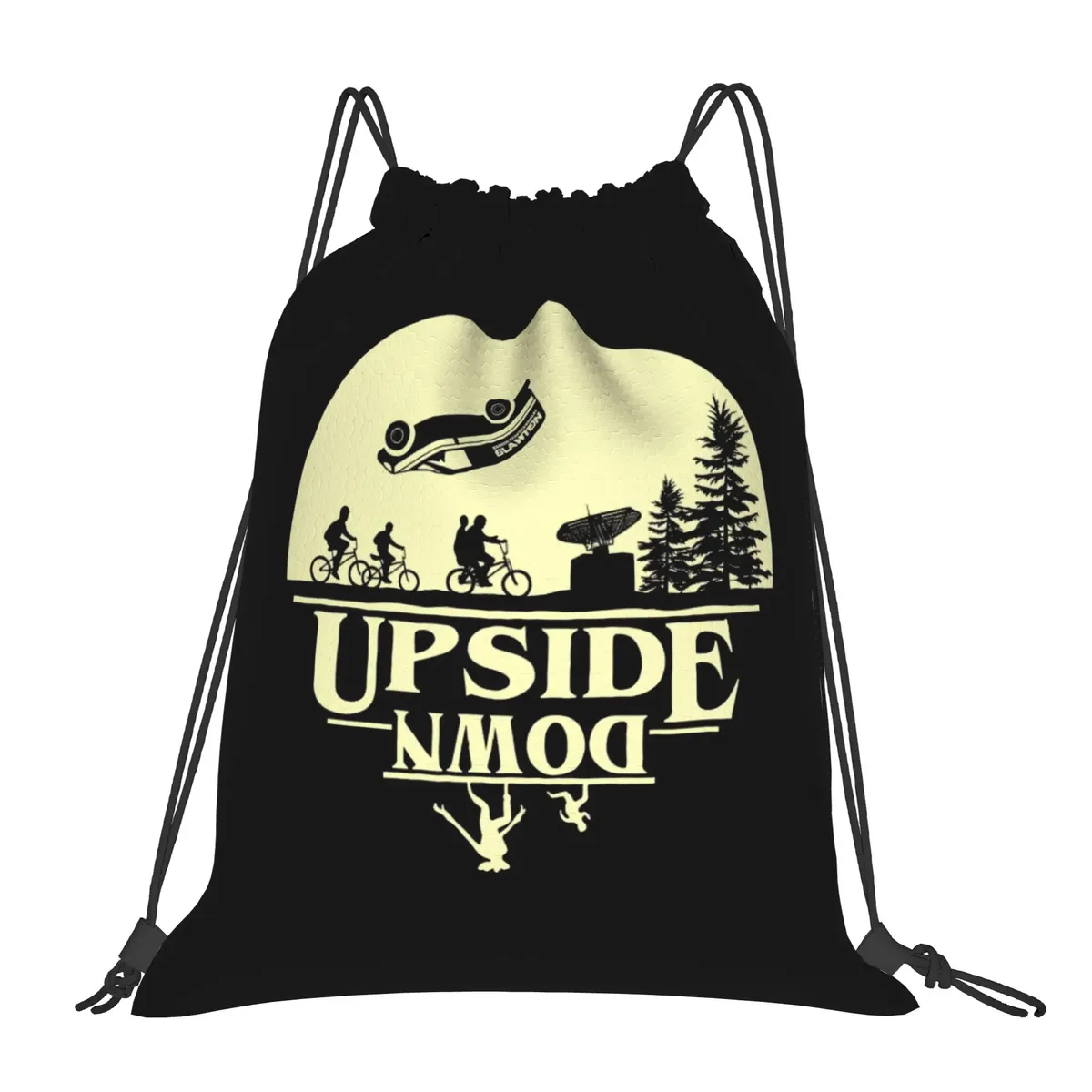 sac à dos avec cordon de serrage, série télévisée américaine, eddie munson the demogorgon, léger, pour l'école et la gym