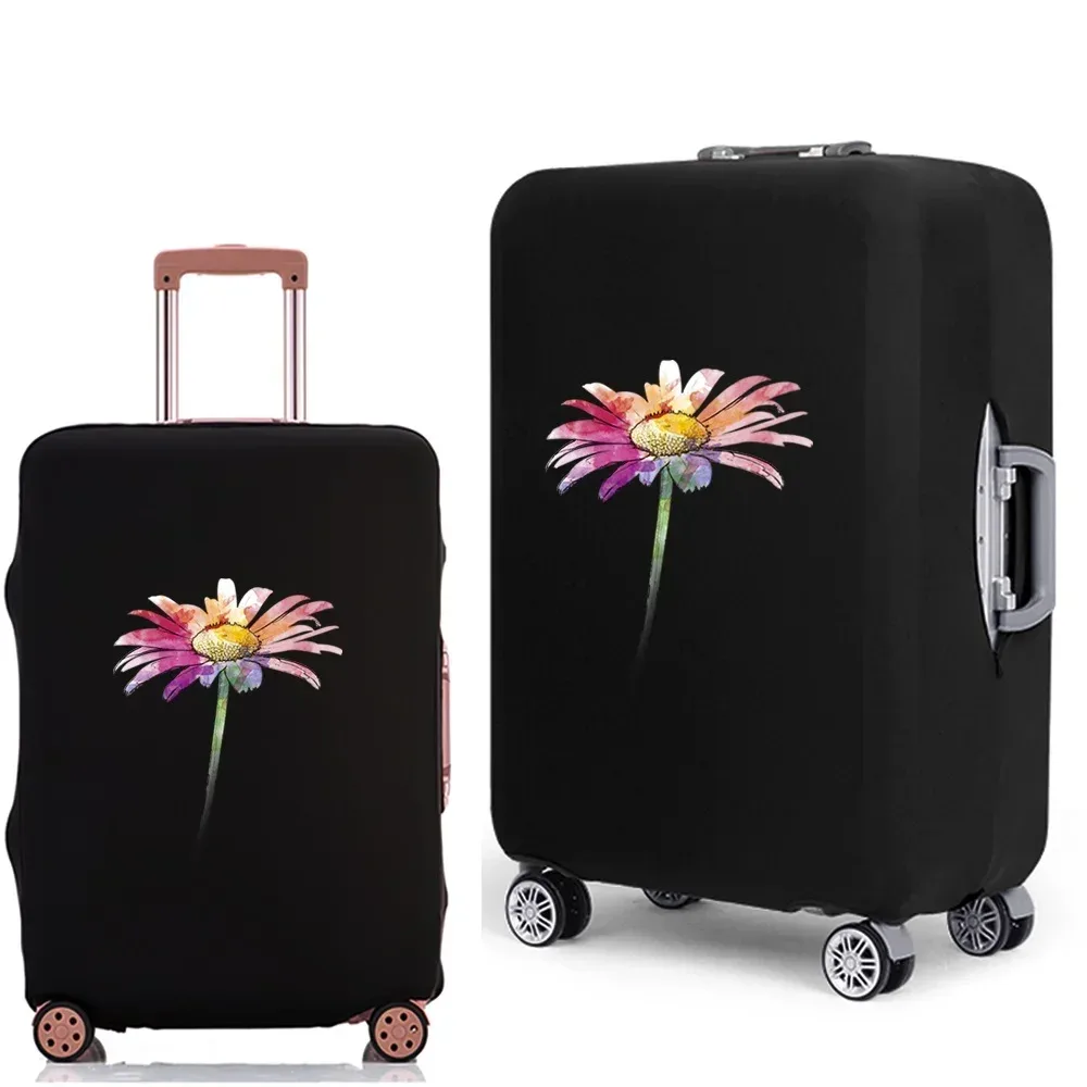 housse de protection pour valise à bagages, épaisse, élastique, anti-poussière, pour valise de 18 à 28 pouces, série daisy, accessoires de voyage
