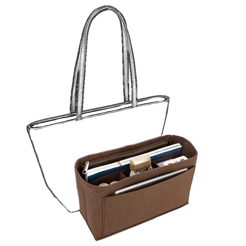 organisateur de sac, doublure en feutre, accessoire de poche pour sac à main d'entraîneur, doublure durable, rangement, sac de tri, support de partie intérieure