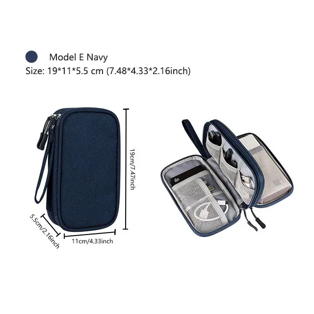 sac de rangement pour câbles de voyage, pochette de rangement numérique portable, sac de rangement étanche pour accessoires électroniques, sacs de rangement de câbles de voyage