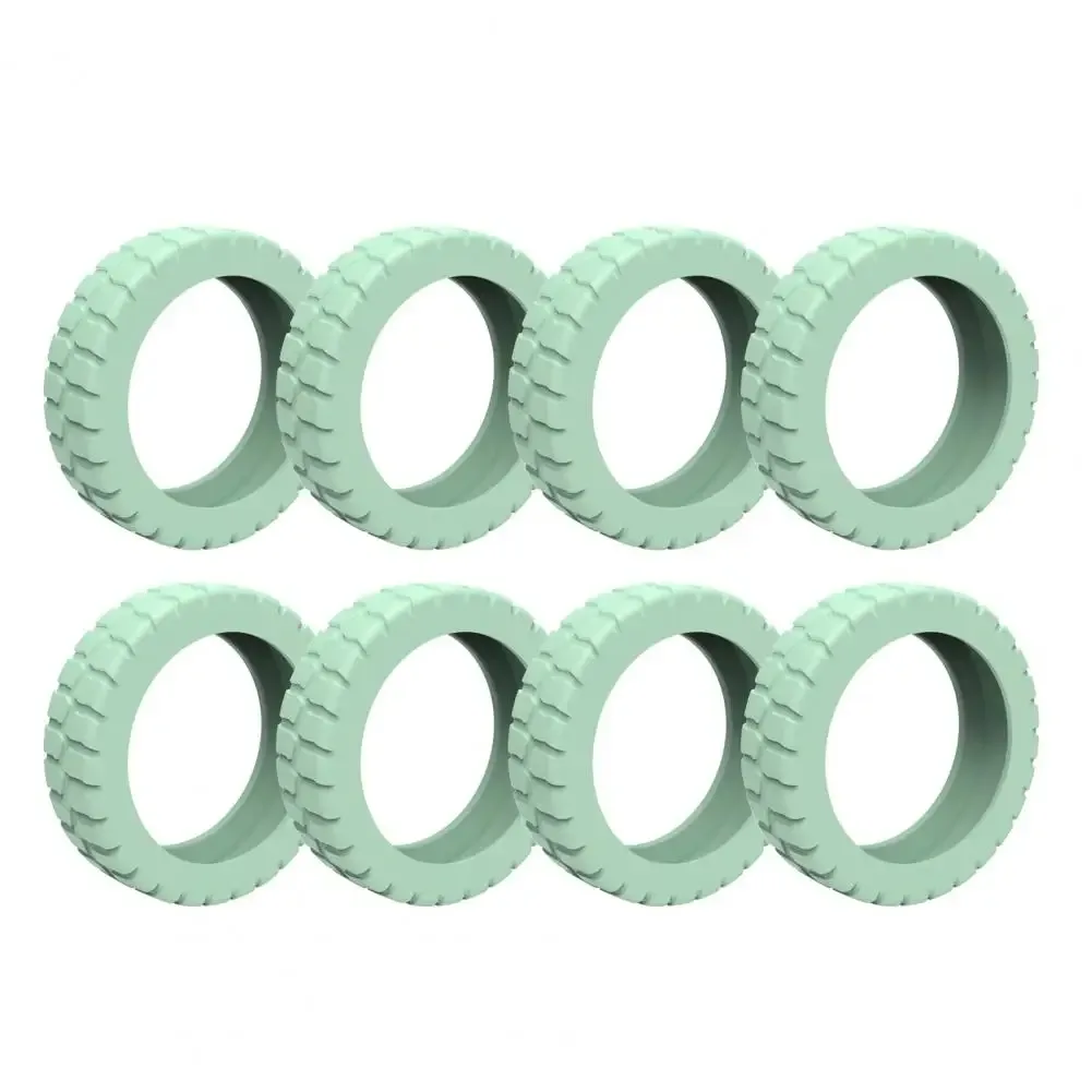 juste de roue de bagage en silicone, réduction du bruit, 8 spinner, valise de cabine, protection de roulette, accessoires de bagages, 8 pièces