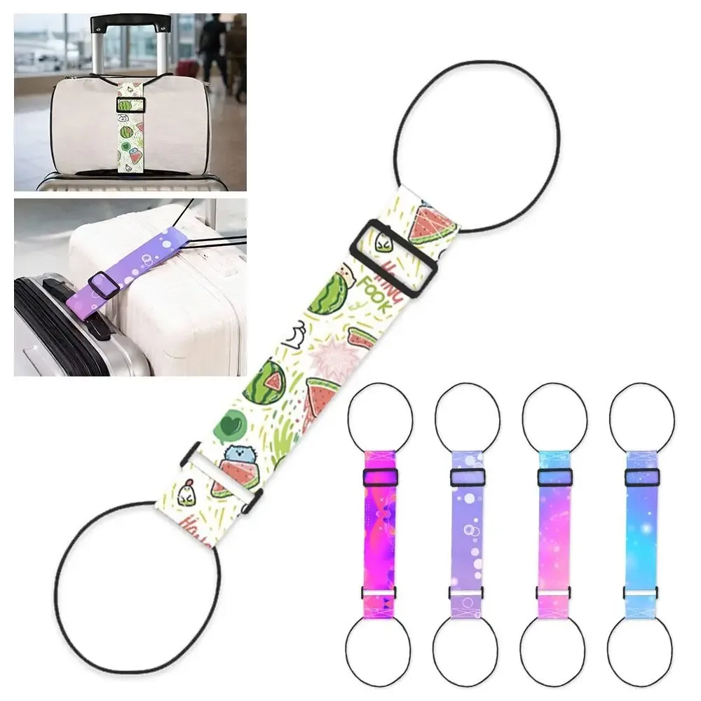 nouvelle sangle élastique colorée réutilisable et réglable pour bagages, sangle de fixation pour valise, conne