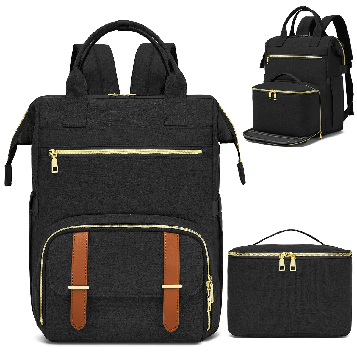 sac à dos pour ordinateur portable de 15,6 pouces avec port usb, élégant, pour infirmières, enseignants et travail, avec compartiment isotherme pour femmes