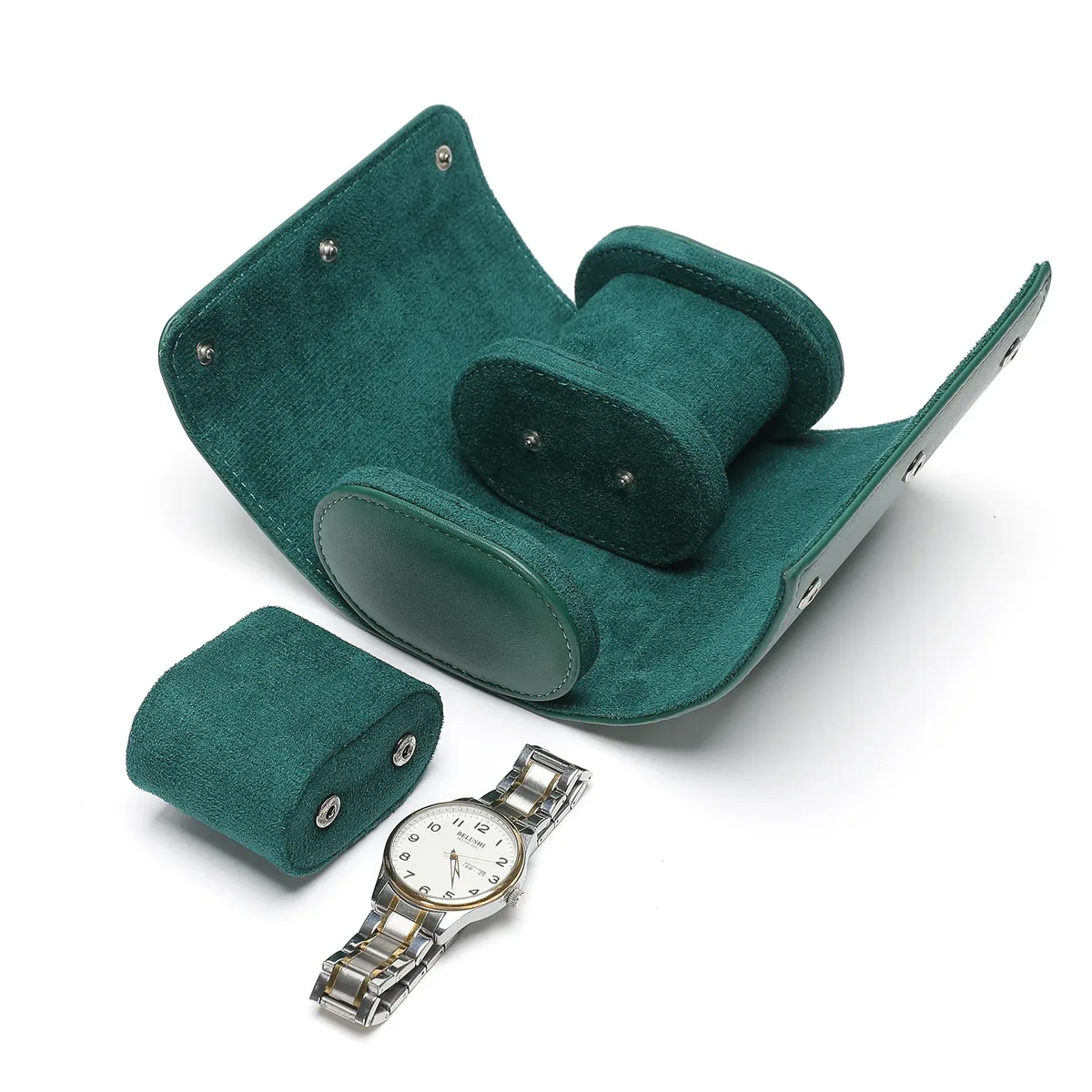 étui à montre personnalisé avec logo, en cuir pu de luxe, gravure de nom, organiseur pour hommes à 1, 2 ou 3 emplacements, boîte à montre de voyage, cadeau pour femmes, boîte de présentation de montre
