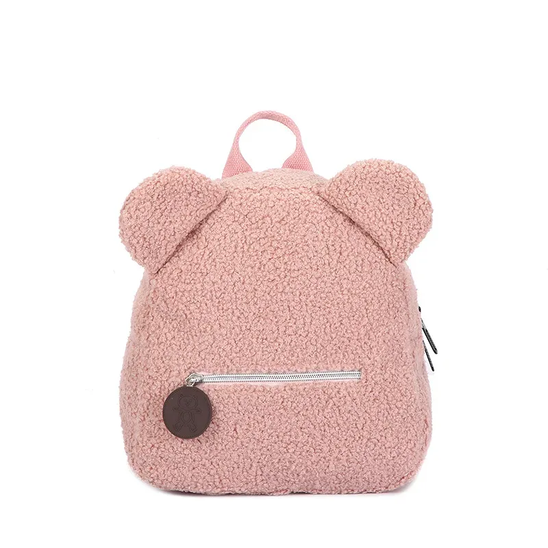 sacs à dos ours personnalisés nom personnalisé portablemini enfants voyage shopping sacs à dos femmes mignon ours en forme d'épaule sac à dos
