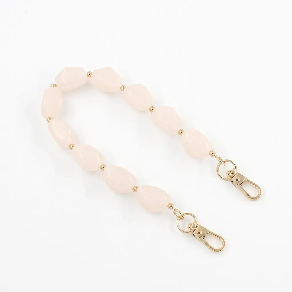 chaîne de poignée de sac en acrylique rétro, sangle de remplacement pour sac à main, poignée de sac perlée, chaîne en acrylique irrégulière robuste pour sacs fourre-tout de trajet quotidien