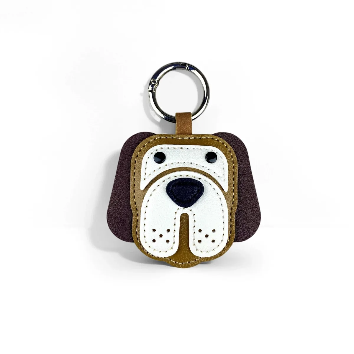 porte-clés classique en cuir pour chiot beagle – adorable ornement pour sacs à main, sacs à dos, pendentif pour chien, cadeau pour les amoureux des chiens