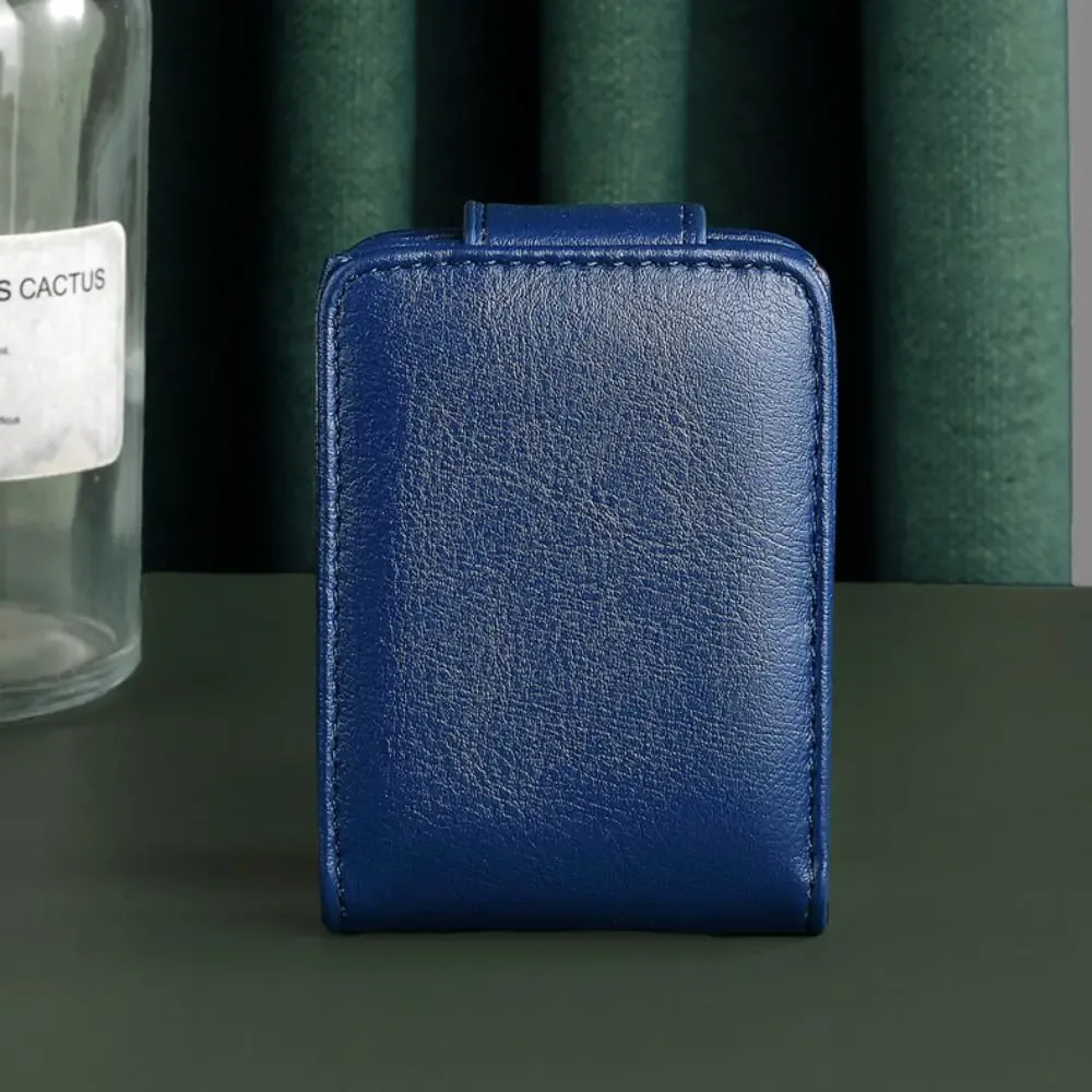 Sac à cosmétiques en cuir PU, rangement de rouge à lèvres avec miroir de maquillage, Mini sac de rangement, organisateur de rouge à lèvres Portable à la mode de Style coréen