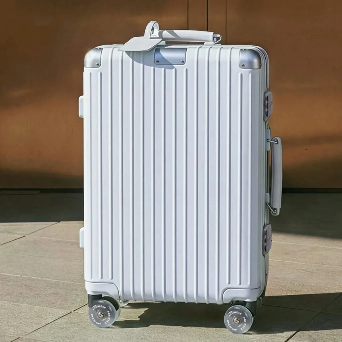 valise 20/24/28 pouces de haute qualité en pc rigide avec cadre en aluminium, roulettes pivotantes, serrure tsa, sac de voyage à roulettes