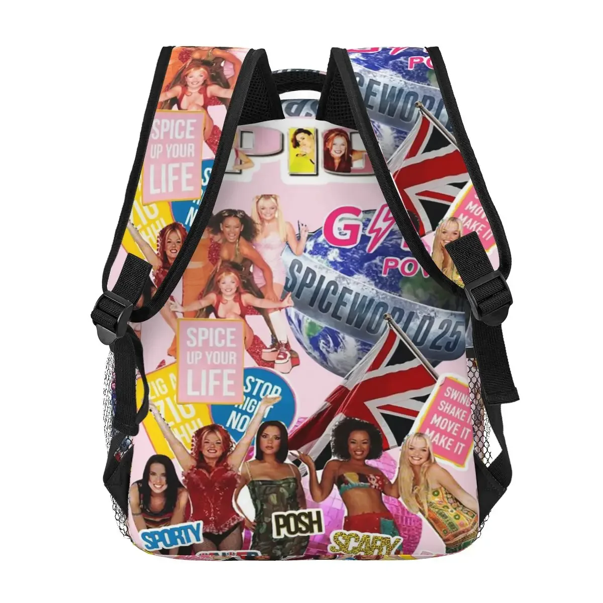sac à dos classique des années 90 spice girls pop girl band, sac d'école, sac à dos de randonnée pour hommes et femmes, sac à dos à la mode, sacs à bandoulière