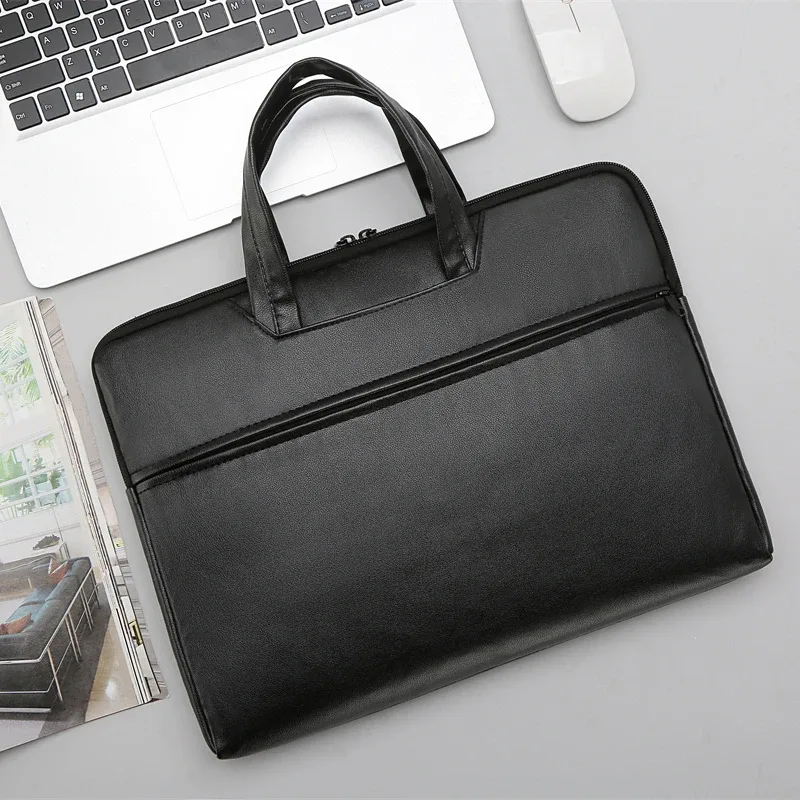 Sac à main de grande capacité pour hommes, porte-documents, sac à bandoulière et sac à bandoulière réglable avec plusieurs compartiments