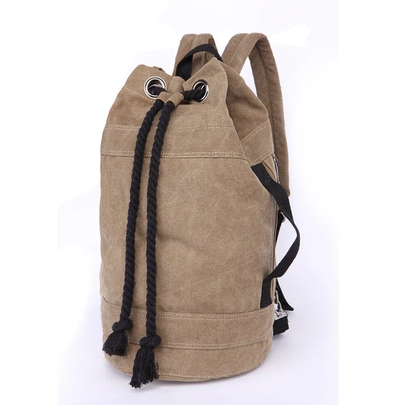 sac à dos scolaire de sport en toile de couleur unie, sac à dos antivol de loisirs pour hommes