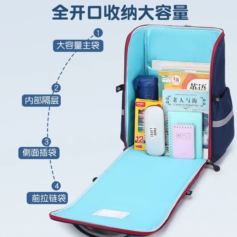 sacs d'école orthopédiques pour enfants, sacs à dos d'école primaire pour filles et garçons, sacs à dos d'école imperméables, sac à livres mochila