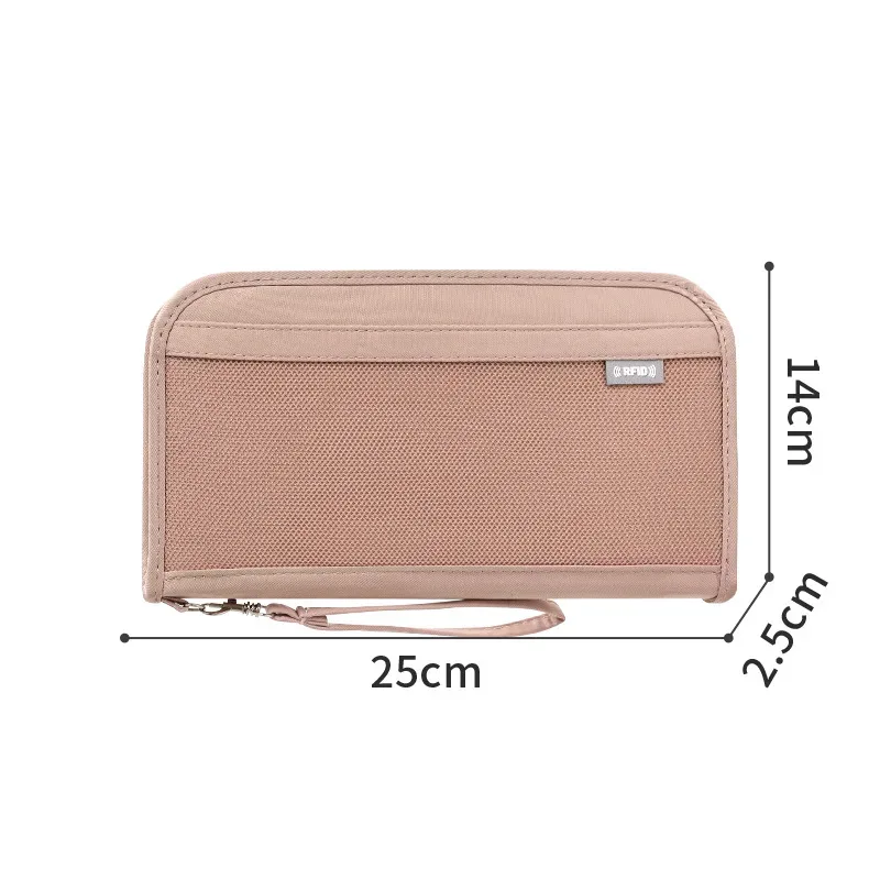 porte-passeport de voyage portable, élégant, grande capacité, portefeuille à main, porte-cartes de crédit, pochette pour documents de voyage
