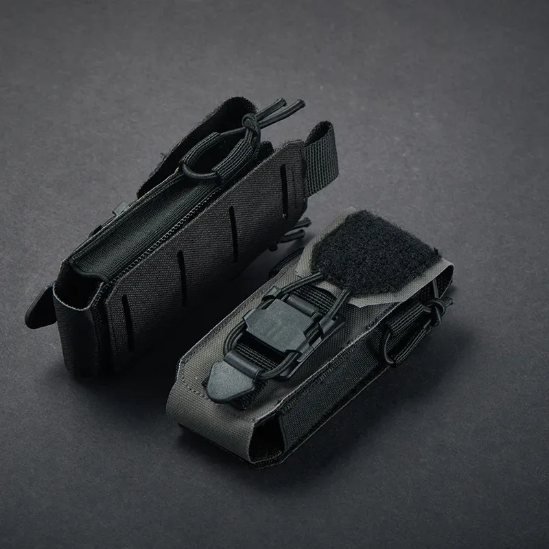 dulmultifunction-petit sac à outils magnétique à dégagement rapide, style techwear, poignées amovibles, ceinture, poudres, sac de rangement pour lampe de poche