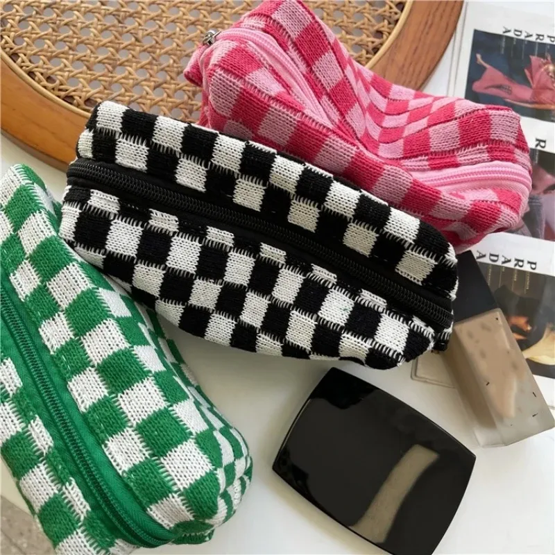 trousse à cosmétiques trousse de maquillage trousse de maquillage de voyage portable pochette à crayons mignonne trousse de toilette pour femmes pour les filles en voyage