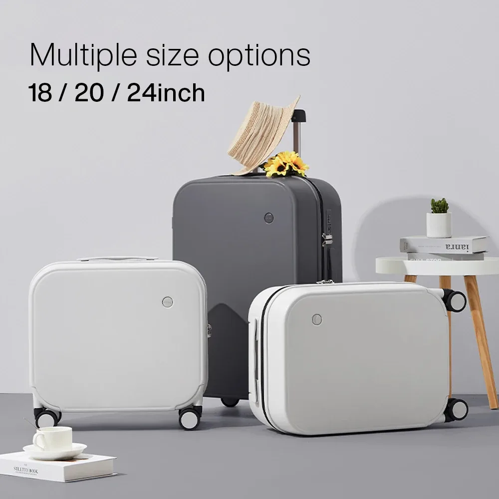 mixi – valise de voyage pour hommes et femmes, design breveté, valise à roulettes, boîtier de chariot roulant, sac à main de 18 pouces, 20 pouces, 24 pouces, contrôle 100% pc