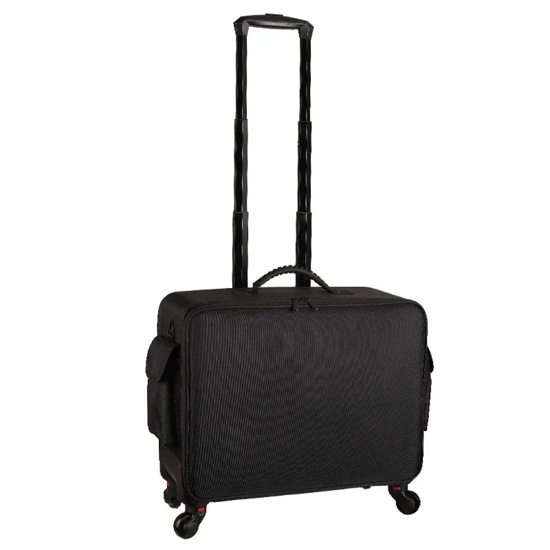 grande valise à roulettes pour maquillage, bagage professionnel pour maquilleurs, étui dédié aux techniciennes en cils et ongles, sac cosmétique pour femmes