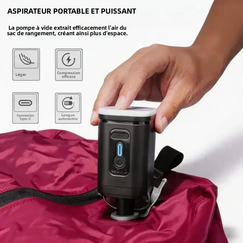 sacs de rangement sous vide, cubes de rangement, étanches ip67, en pu et polyester, 17l, souples, portables, blanc, noir, rose, sac de voyage, pompe vendue séparément